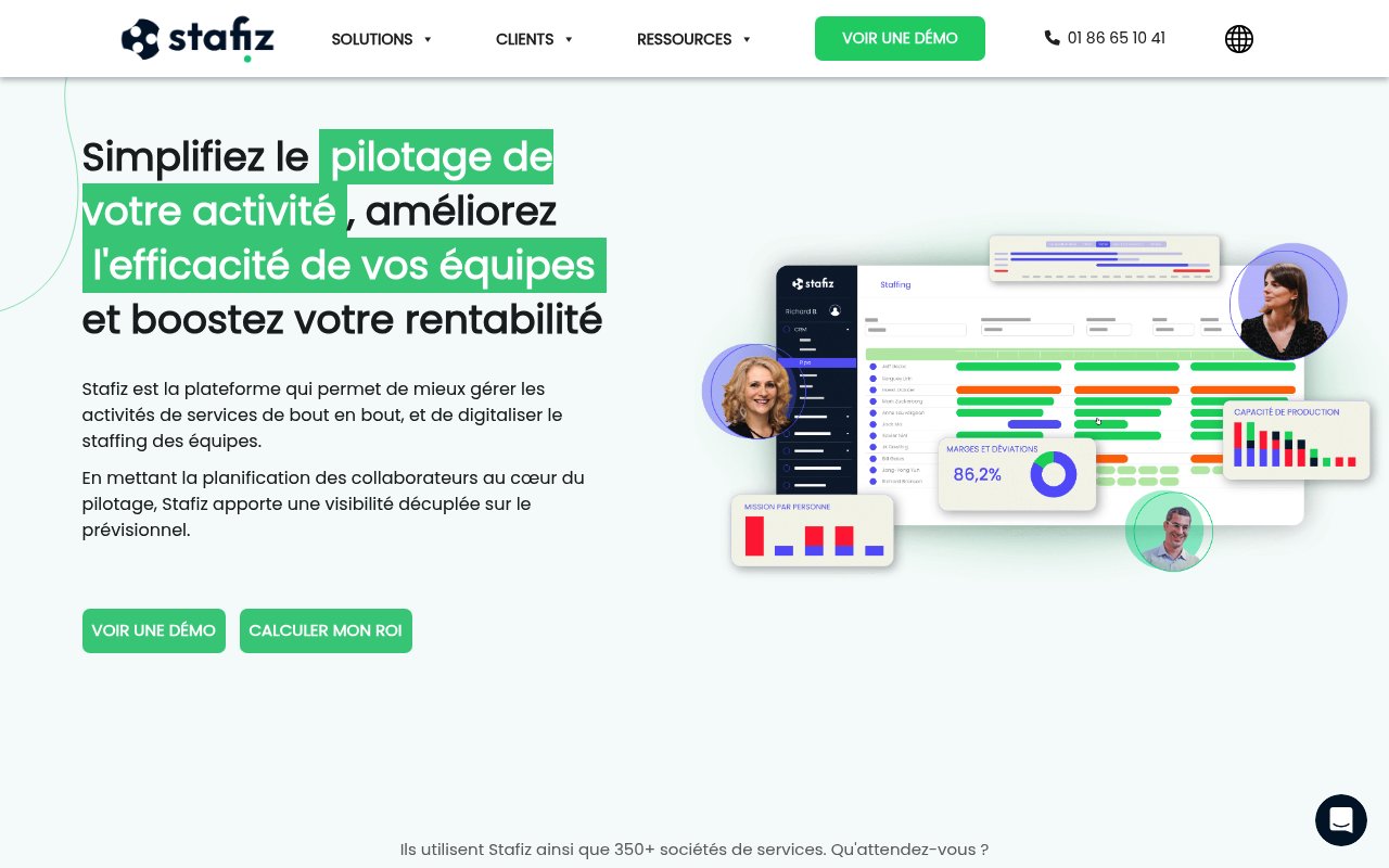 Aperçu du site Stafiz